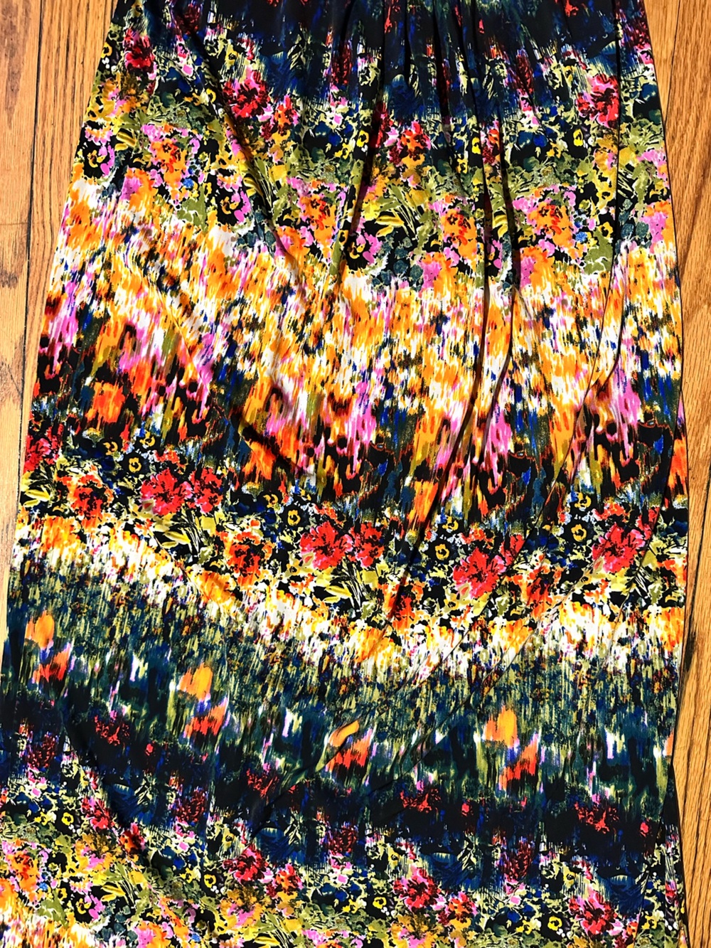 Cynthia Rowley Black Multicolor Abstract Print Dress - Picture 2 of 4